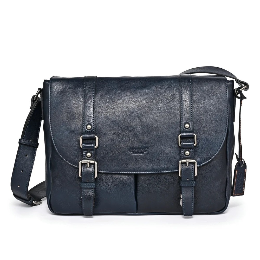 Old Trend Moonlight Messenger Bag Navy Blue Eco Leather Crossbody OT16515 NEW